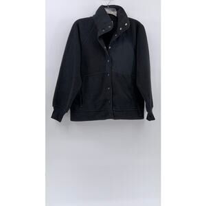 ALDER Women’s Black Go Far Fleece 2.0 Button-Up Jacket SZ XS/S